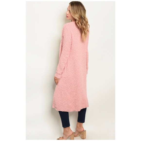 ❄️BLUSH POPCORN CARDIGAN - Picture 3 of 5